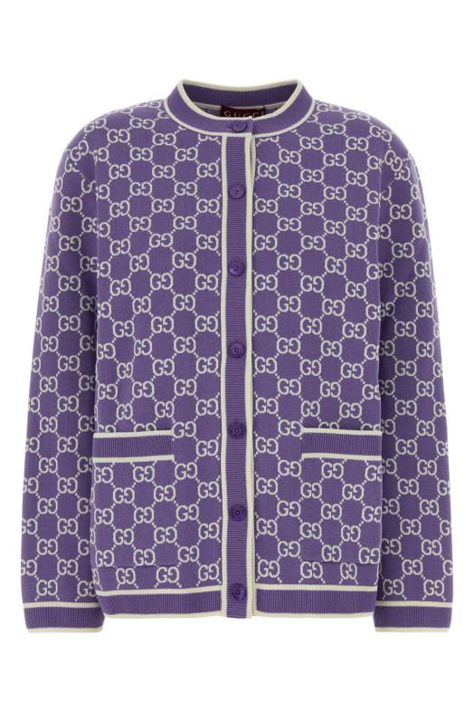 Embroidered cotton cardigan GUCCI (856262XKE0M)