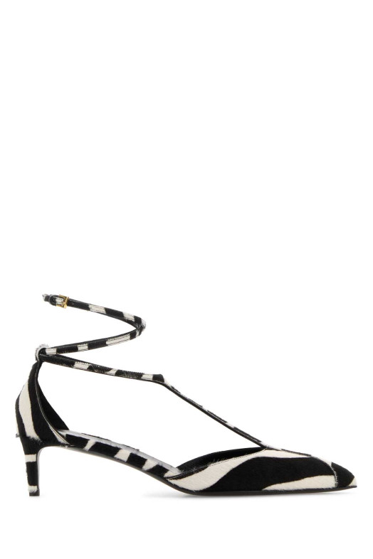 Printed calf hair Mia 45 pumps KHAITE (F3085711L711)