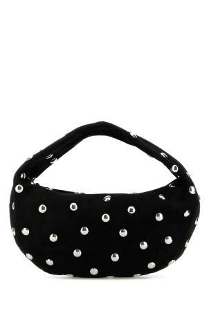 Black suede medium Olivia shoulder bag Multicolor KHAITE (H6011726L726)
