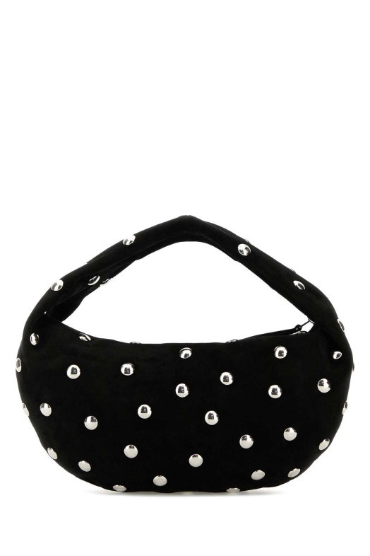 Black suede medium Olivia shoulder bag Multicolor KHAITE (H6011726L726)