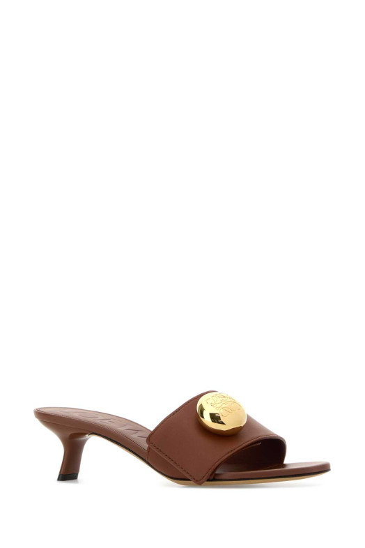 Caramel leather Pebble mules LOEWE (L815465XAZ)