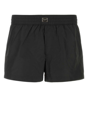 Black polyester swimming shorts Black DOLCE & GABBANA (M4F35TONR46)