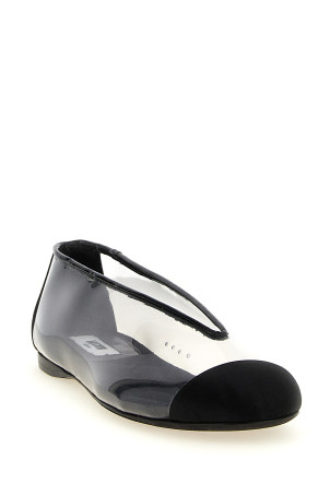 PVC ballet flats Black