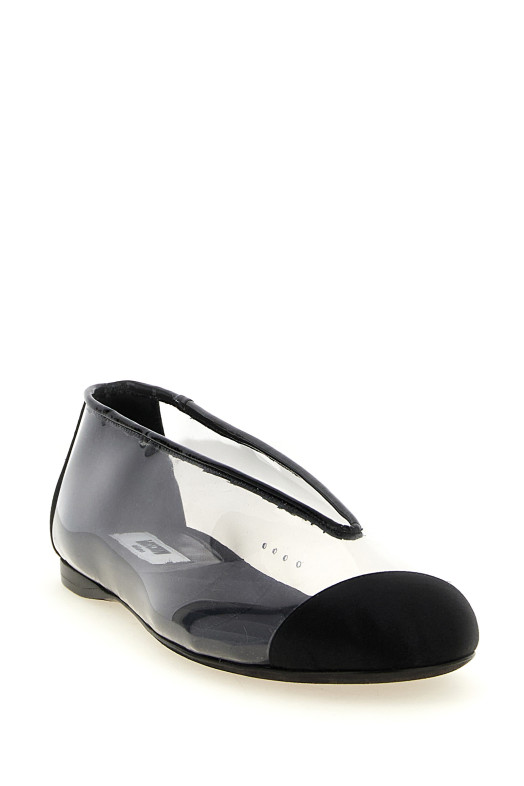 PVC ballet flats Black