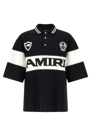 'Amiri Sport' polo shirt Black-grey