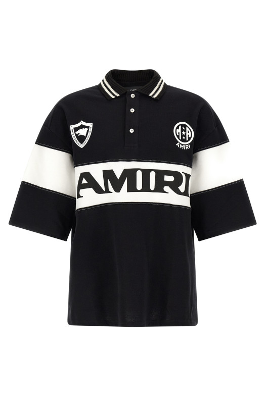 'Amiri Sport' polo shirt Black-grey