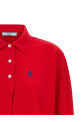 Logo embroidery polo shirt Red
