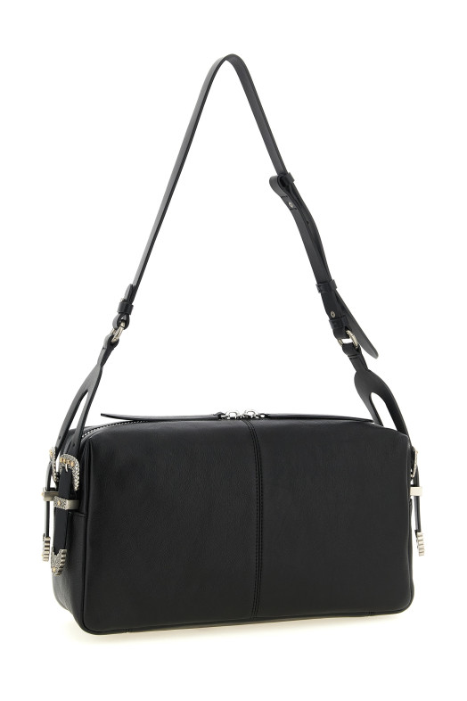 'Keeper' medium shoulder bag Black