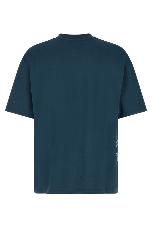 'Varsity Patch' T-shirt Blue