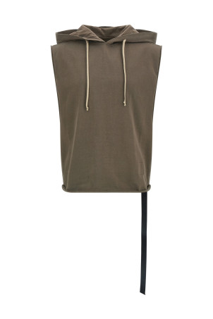'Hooded Tunic' top Brown