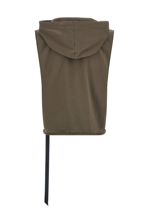 'Hooded Tunic' top Brown