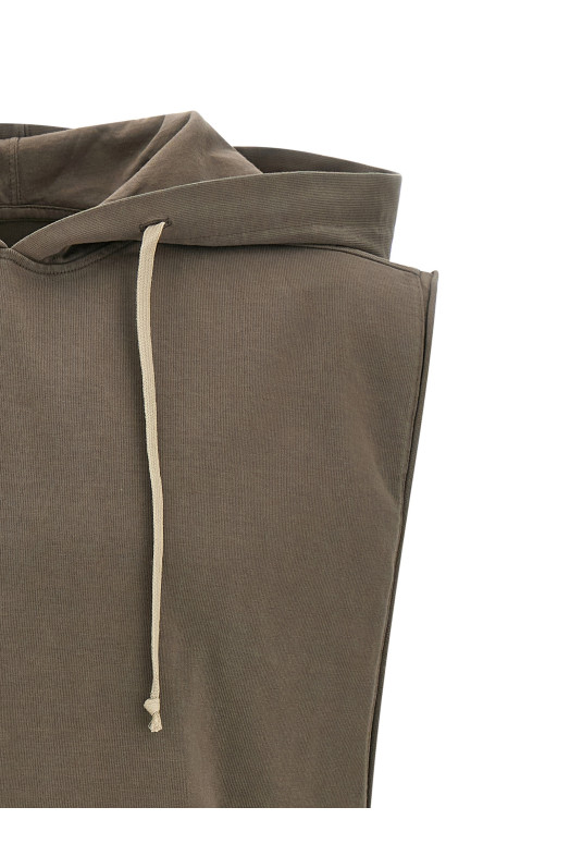 'Hooded Tunic' top Brown