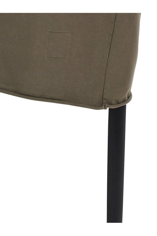 'Hooded Tunic' top Brown