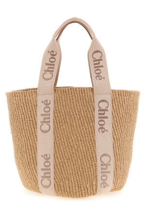 'Woody' large shopping bag Pink