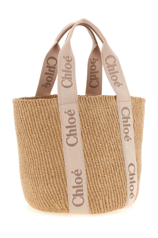 'Woody' large shopping bag Pink