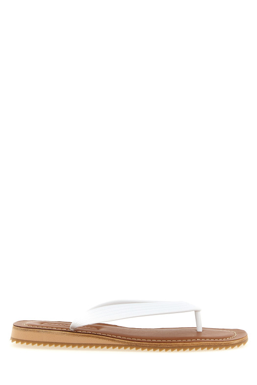 Logo thong sandals White