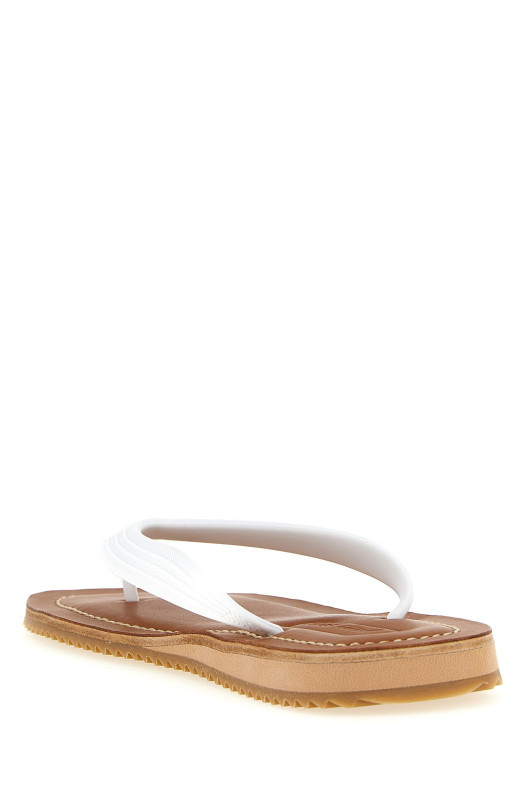 Logo thong sandals White