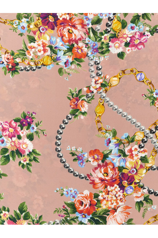 'Mazzolini di Fiori' scarf BLUE