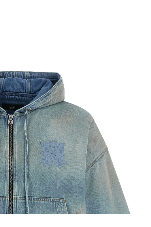 'MA Denim' hoodie Blue