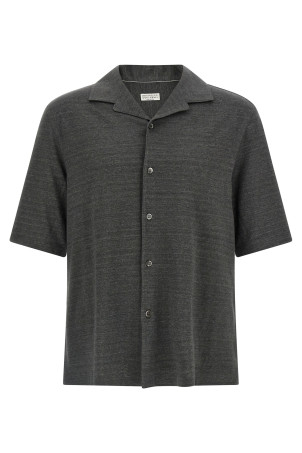 'camp' collar shirt Gray