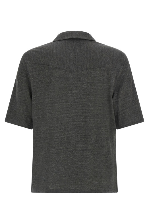 'camp' collar shirt Gray