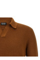 Premium cotton polo shirt Brown