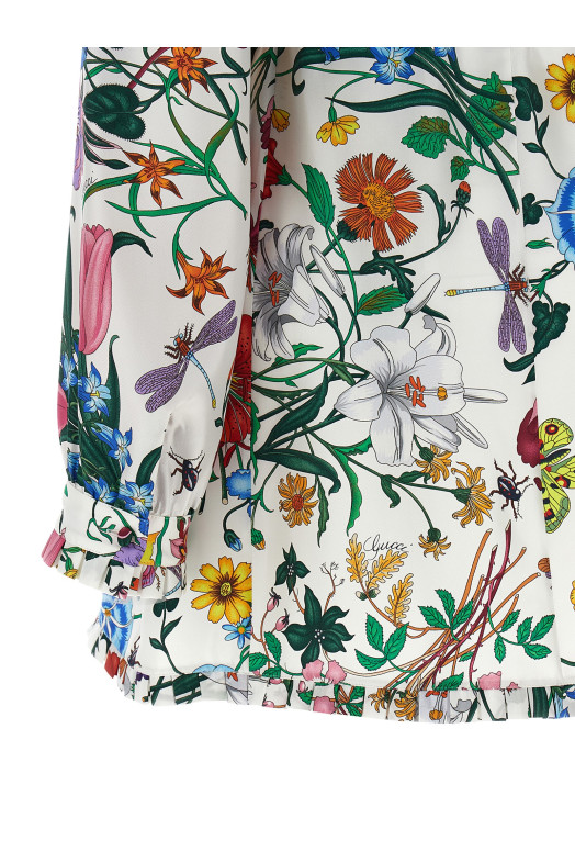 'Flora' mini dress White