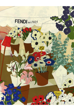 'Fendi Florist' scarf Multicolor