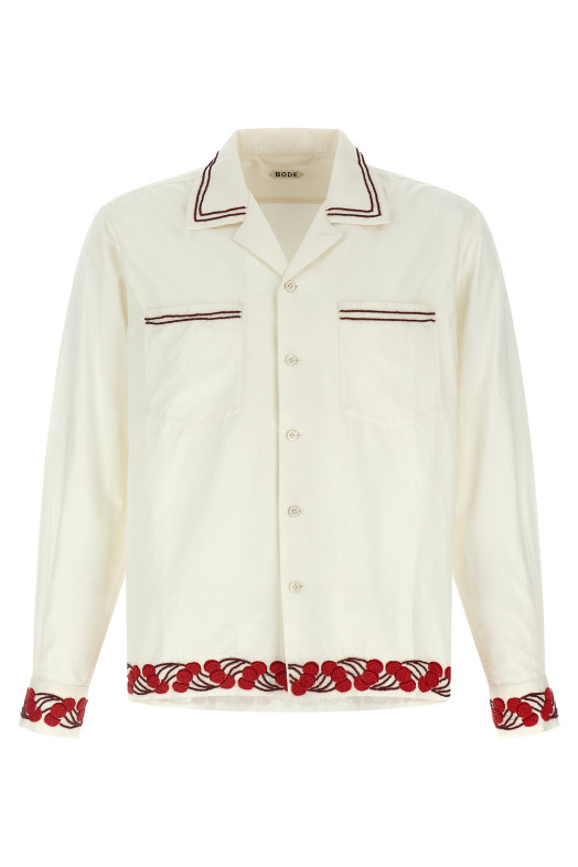 'Cherry Lane Beaded' shirt White