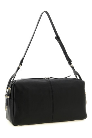 'Keeper' large shoulder bag Black