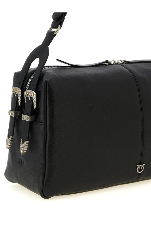 'Keeper' large shoulder bag Black