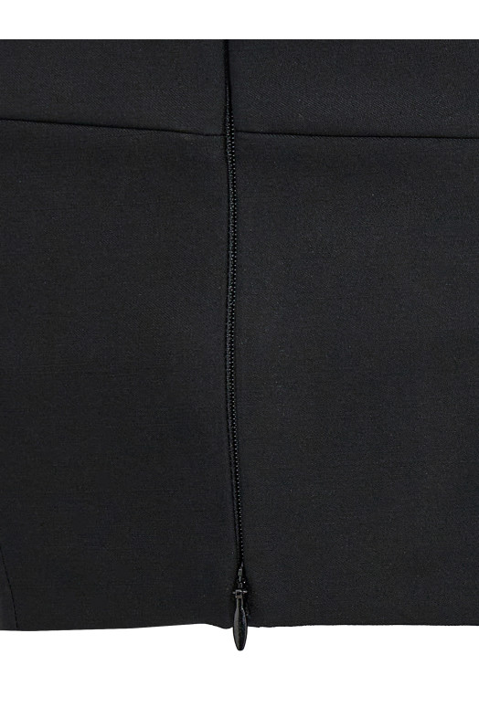 Top 'Crop Lapel Corset' Black  