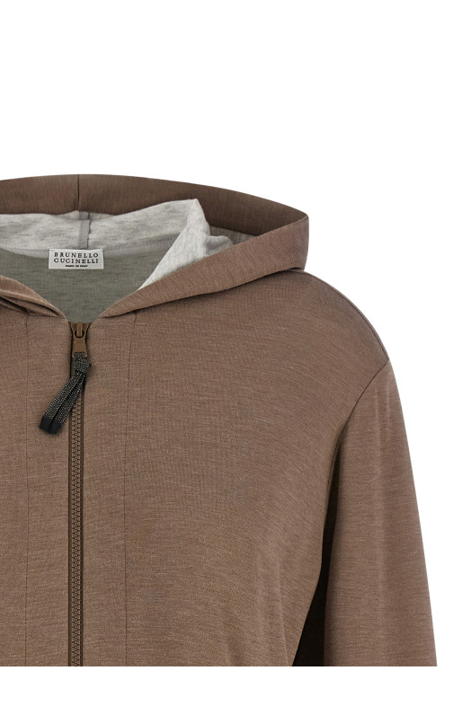 Monile hoodie Brown