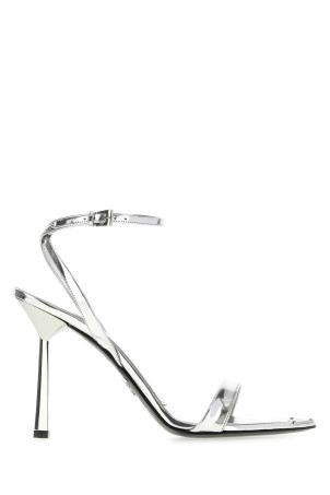 Silver leather sandals PRADA (1X923MFD1003AU1)
