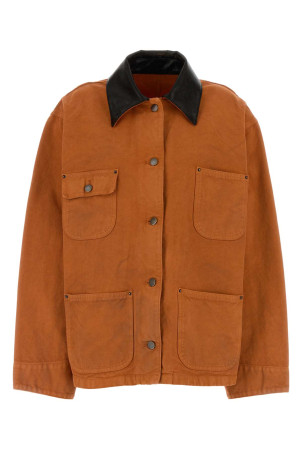 Orange denim jacket Red PRADA (29C181SOOO19A5)