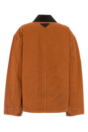 Orange denim jacket Red PRADA (29C181SOOO19A5)