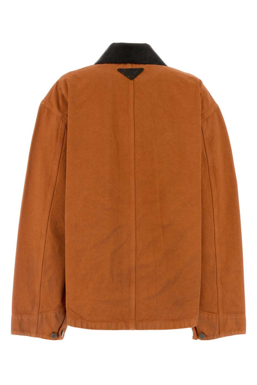 Orange denim jacket Red PRADA (29C181SOOO19A5)