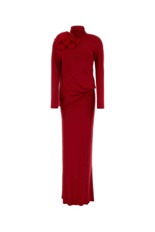Red stretch jersey long dress Red MAGDA BUTRYM (330426)