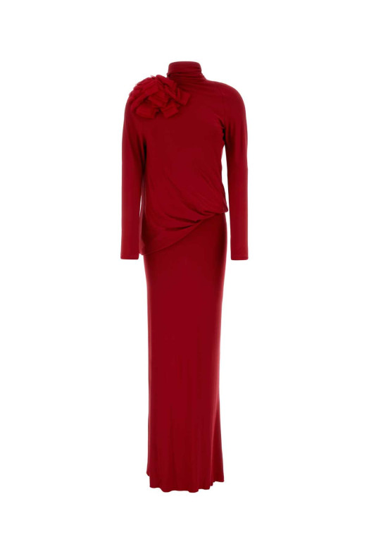 Red stretch jersey long dress Red MAGDA BUTRYM (330426)