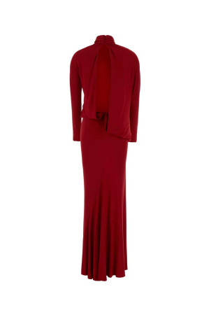 Red stretch jersey long dress Red MAGDA BUTRYM (330426)