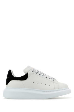White leather sneakers with black suede heel ALEXANDER MCQUEEN (553770WIEF1)