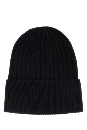 Black wool beanie hat Black GUCCI (8113444G200)