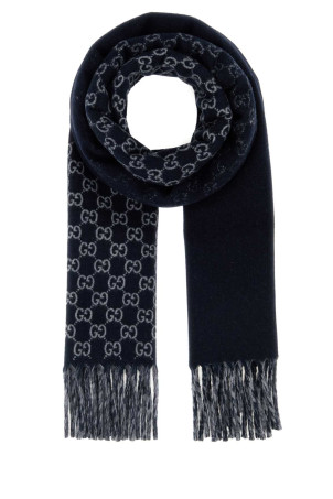 Embroidered wool blend scarf GUCCI (8520384GAKX)