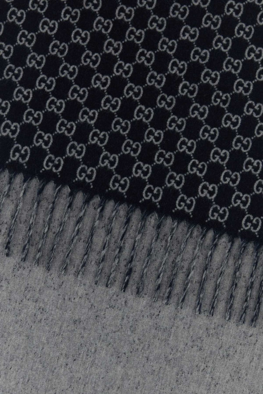 Embroidered wool blend scarf GUCCI (8520384GAKX)