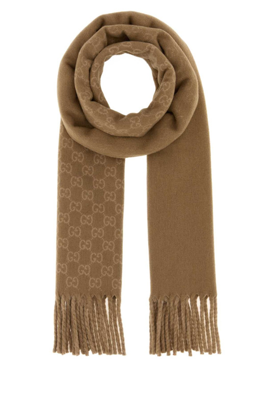 Embroidered wool blend scarf GUCCI (8520384GAKX)