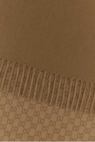 Embroidered wool blend scarf GUCCI (8520384GAKX)