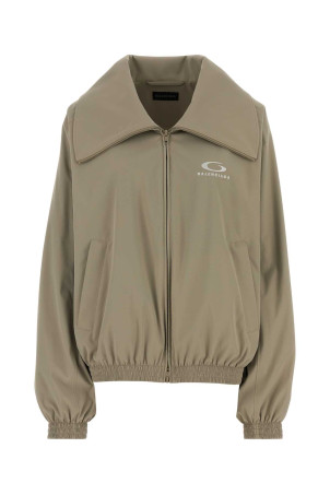 Cappuccino stretch polyester oversize jacket BALENCIAGA (857673TRO31)