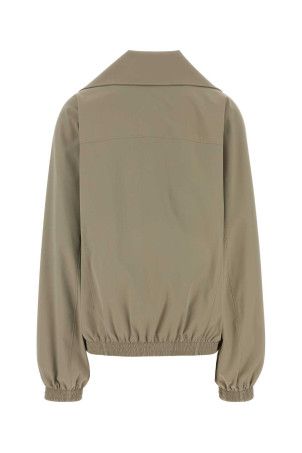 Cappuccino stretch polyester oversize jacket BALENCIAGA (857673TRO31)