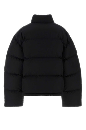 Black cotton blend down jacket Black BALENCIAGA (857732TPQ38)
