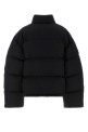 Black cotton blend down jacket Black BALENCIAGA (857732TPQ38)